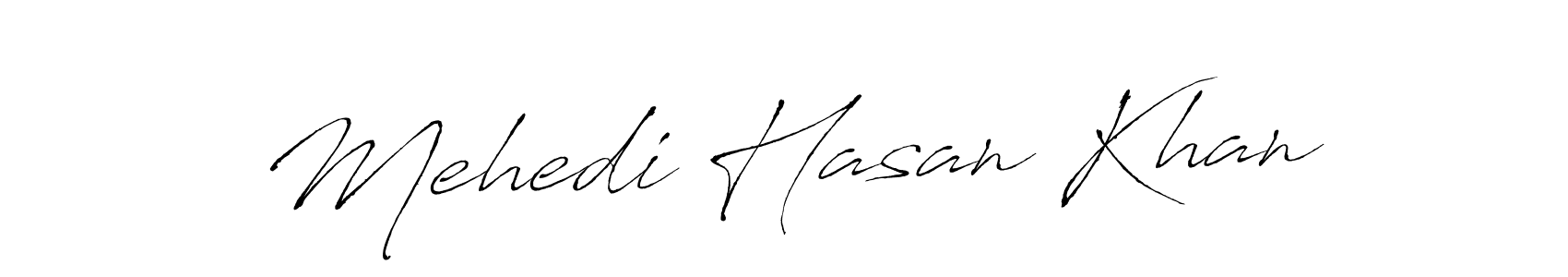 Mehedi Hasan Khan stylish signature style. Best Handwritten Sign (Antro_Vectra) for my name. Handwritten Signature Collection Ideas for my name Mehedi Hasan Khan. Mehedi Hasan Khan signature style 6 images and pictures png