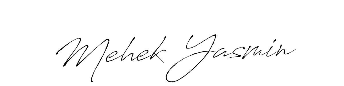 Design your own signature with our free online signature maker. With this signature software, you can create a handwritten (Antro_Vectra) signature for name Mehek Yasmin. Mehek Yasmin signature style 6 images and pictures png