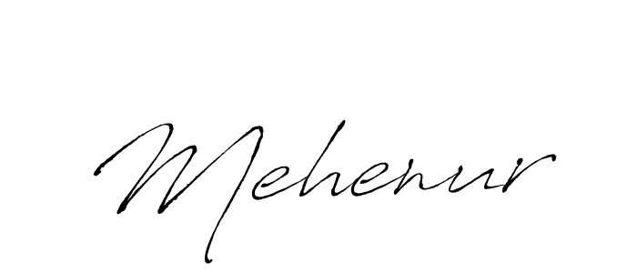 Make a beautiful signature design for name Mehenur. With this signature (Antro_Vectra) style, you can create a handwritten signature for free. Mehenur signature style 6 images and pictures png