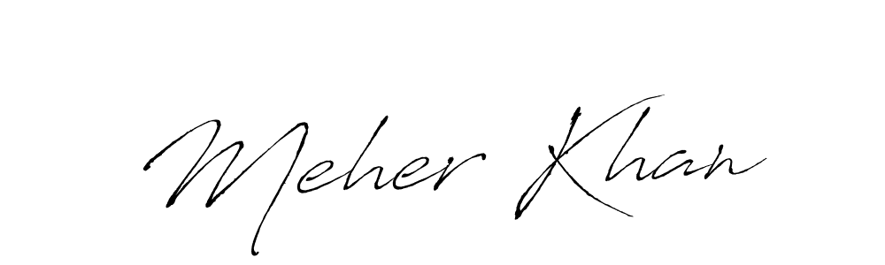 It looks lik you need a new signature style for name Meher Khan. Design unique handwritten (Antro_Vectra) signature with our free signature maker in just a few clicks. Meher Khan signature style 6 images and pictures png