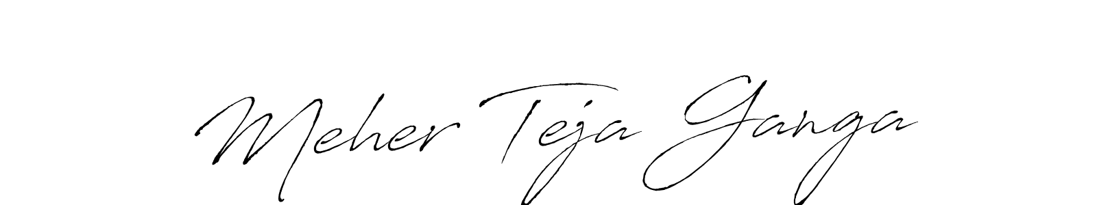 It looks lik you need a new signature style for name Meher Teja Ganga. Design unique handwritten (Antro_Vectra) signature with our free signature maker in just a few clicks. Meher Teja Ganga signature style 6 images and pictures png