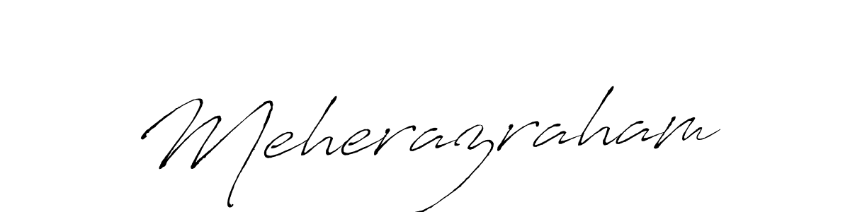 How to make Meherazraham name signature. Use Antro_Vectra style for creating short signs online. This is the latest handwritten sign. Meherazraham signature style 6 images and pictures png