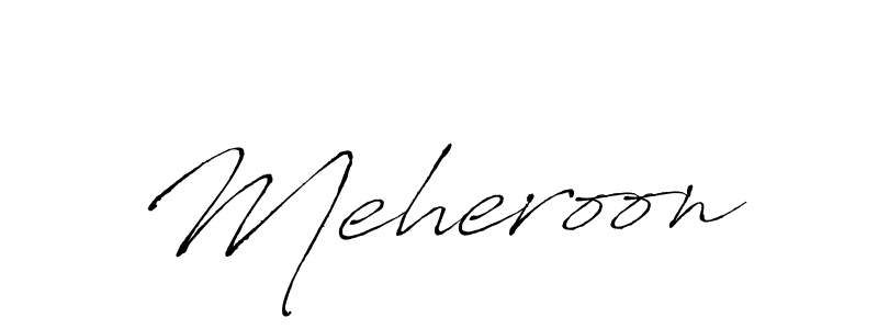 Antro_Vectra is a professional signature style that is perfect for those who want to add a touch of class to their signature. It is also a great choice for those who want to make their signature more unique. Get Meheroon name to fancy signature for free. Meheroon signature style 6 images and pictures png