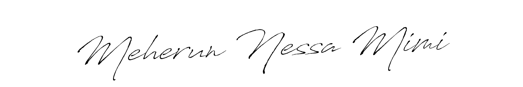 How to make Meherun Nessa Mimi signature? Antro_Vectra is a professional autograph style. Create handwritten signature for Meherun Nessa Mimi name. Meherun Nessa Mimi signature style 6 images and pictures png