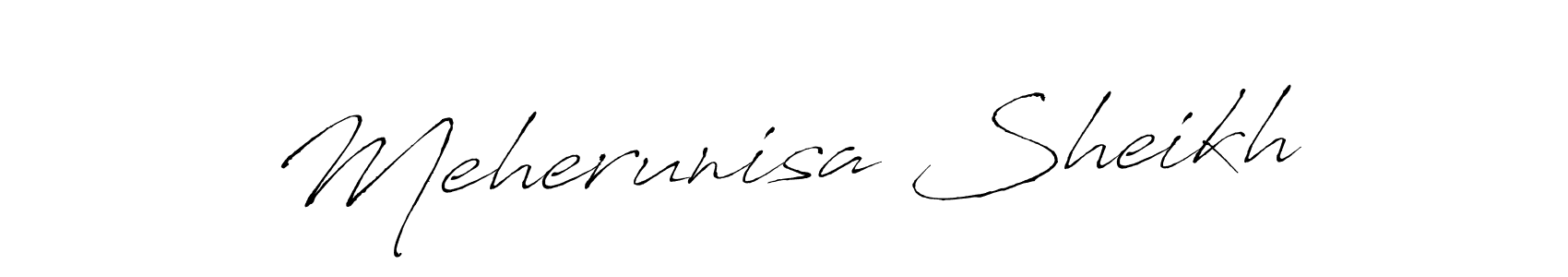 The best way (Antro_Vectra) to make a short signature is to pick only two or three words in your name. The name Meherunisa Sheikh include a total of six letters. For converting this name. Meherunisa Sheikh signature style 6 images and pictures png