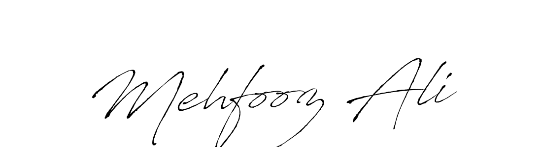 How to make Mehfooz Ali name signature. Use Antro_Vectra style for creating short signs online. This is the latest handwritten sign. Mehfooz Ali signature style 6 images and pictures png