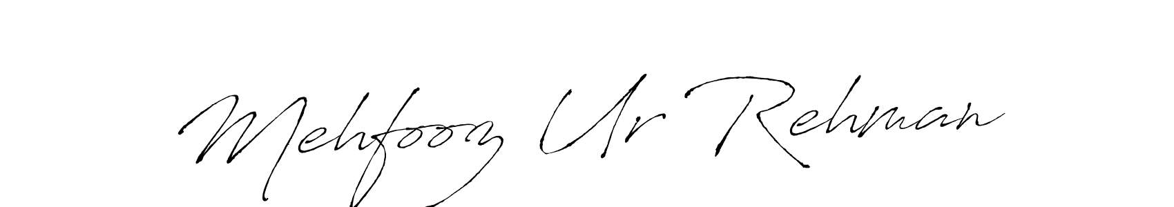 Create a beautiful signature design for name Mehfooz Ur Rehman. With this signature (Antro_Vectra) fonts, you can make a handwritten signature for free. Mehfooz Ur Rehman signature style 6 images and pictures png