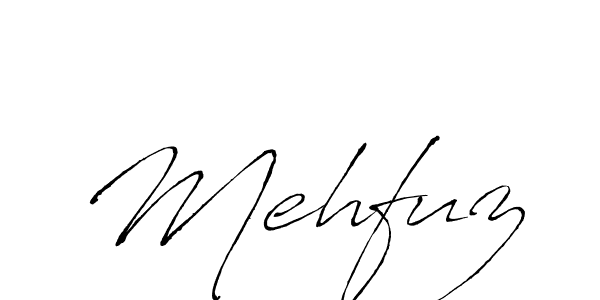 Make a beautiful signature design for name Mehfuz. With this signature (Antro_Vectra) style, you can create a handwritten signature for free. Mehfuz signature style 6 images and pictures png