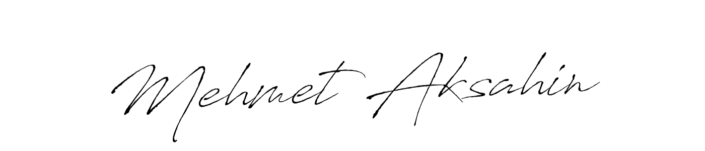 Mehmet Aksahin stylish signature style. Best Handwritten Sign (Antro_Vectra) for my name. Handwritten Signature Collection Ideas for my name Mehmet Aksahin. Mehmet Aksahin signature style 6 images and pictures png