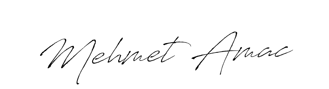 Mehmet Amac stylish signature style. Best Handwritten Sign (Antro_Vectra) for my name. Handwritten Signature Collection Ideas for my name Mehmet Amac. Mehmet Amac signature style 6 images and pictures png