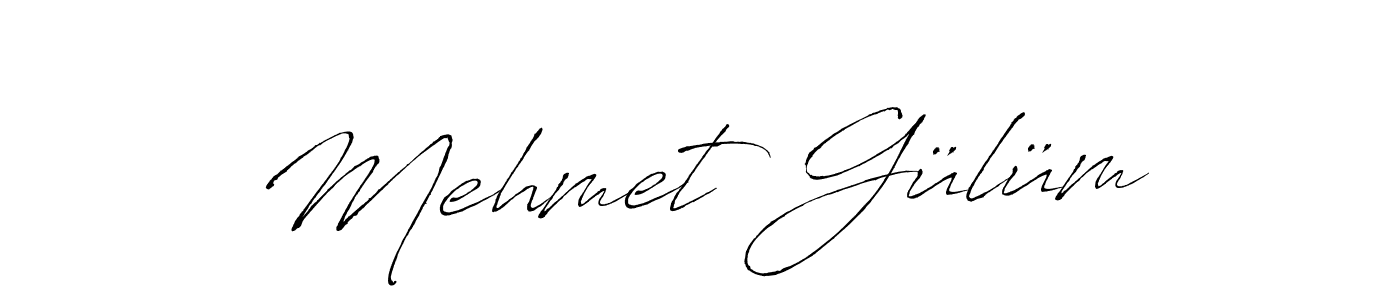 Make a beautiful signature design for name Mehmet Gülüm. With this signature (Antro_Vectra) style, you can create a handwritten signature for free. Mehmet Gülüm signature style 6 images and pictures png