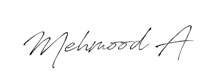 Use a signature maker to create a handwritten signature online. With this signature software, you can design (Antro_Vectra) your own signature for name Mehmood A. Mehmood A signature style 6 images and pictures png