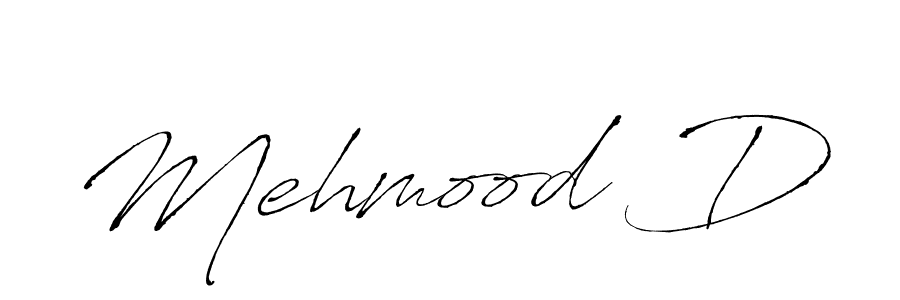 Mehmood D stylish signature style. Best Handwritten Sign (Antro_Vectra) for my name. Handwritten Signature Collection Ideas for my name Mehmood D. Mehmood D signature style 6 images and pictures png