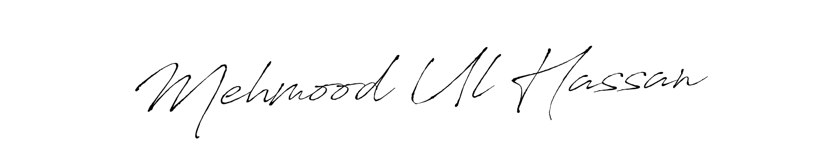 How to make Mehmood Ul Hassan name signature. Use Antro_Vectra style for creating short signs online. This is the latest handwritten sign. Mehmood Ul Hassan signature style 6 images and pictures png