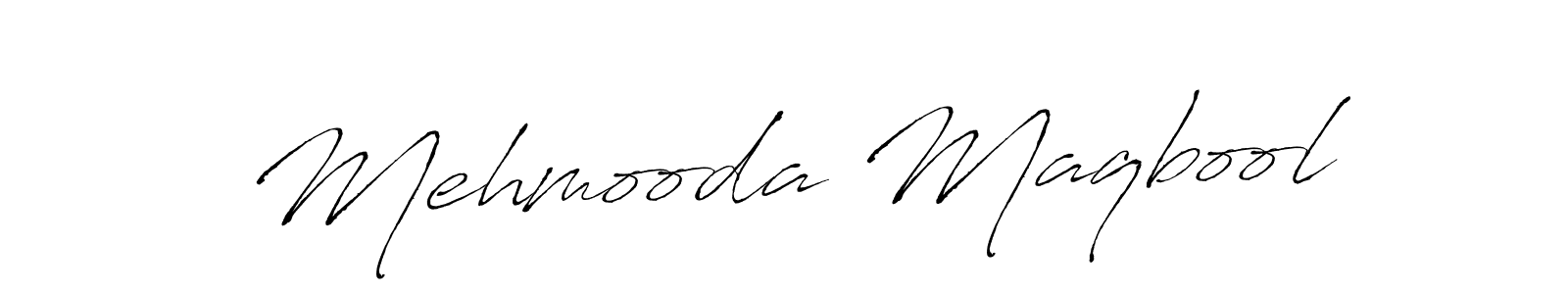 The best way (Antro_Vectra) to make a short signature is to pick only two or three words in your name. The name Mehmooda Maqbool include a total of six letters. For converting this name. Mehmooda Maqbool signature style 6 images and pictures png