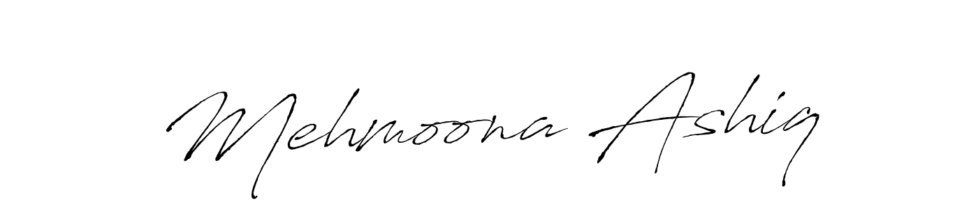 Mehmoona Ashiq stylish signature style. Best Handwritten Sign (Antro_Vectra) for my name. Handwritten Signature Collection Ideas for my name Mehmoona Ashiq. Mehmoona Ashiq signature style 6 images and pictures png