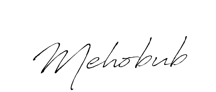 You should practise on your own different ways (Antro_Vectra) to write your name (Mehobub) in signature. don't let someone else do it for you. Mehobub signature style 6 images and pictures png