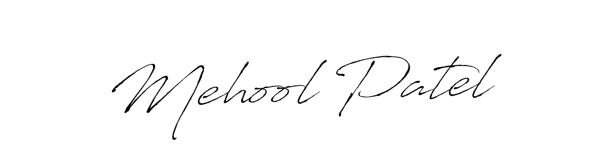 Mehool Patel stylish signature style. Best Handwritten Sign (Antro_Vectra) for my name. Handwritten Signature Collection Ideas for my name Mehool Patel. Mehool Patel signature style 6 images and pictures png