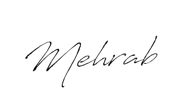 How to make Mehrab signature? Antro_Vectra is a professional autograph style. Create handwritten signature for Mehrab name. Mehrab signature style 6 images and pictures png