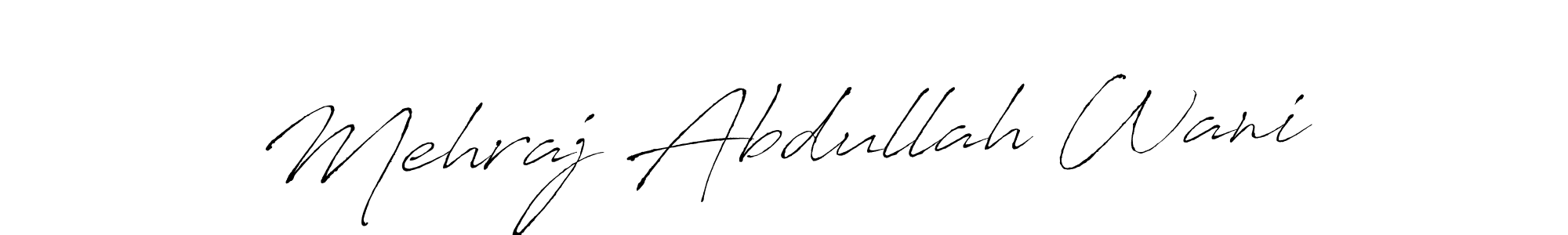 Antro_Vectra is a professional signature style that is perfect for those who want to add a touch of class to their signature. It is also a great choice for those who want to make their signature more unique. Get Mehraj Abdullah Wani name to fancy signature for free. Mehraj Abdullah Wani signature style 6 images and pictures png