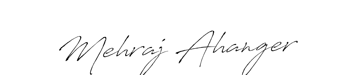 Design your own signature with our free online signature maker. With this signature software, you can create a handwritten (Antro_Vectra) signature for name Mehraj Ahanger. Mehraj Ahanger signature style 6 images and pictures png