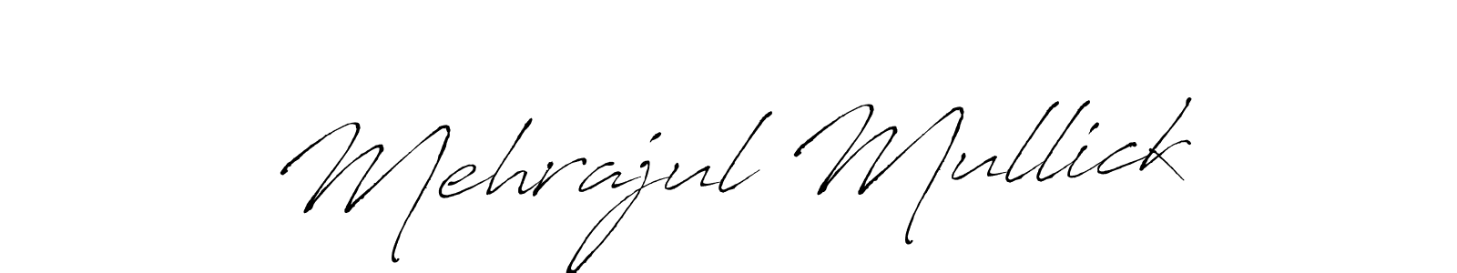 Design your own signature with our free online signature maker. With this signature software, you can create a handwritten (Antro_Vectra) signature for name Mehrajul Mullick. Mehrajul Mullick signature style 6 images and pictures png