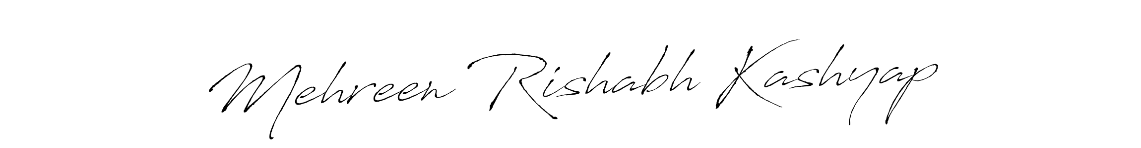 How to make Mehreen Rishabh Kashyap signature? Antro_Vectra is a professional autograph style. Create handwritten signature for Mehreen Rishabh Kashyap name. Mehreen Rishabh Kashyap signature style 6 images and pictures png