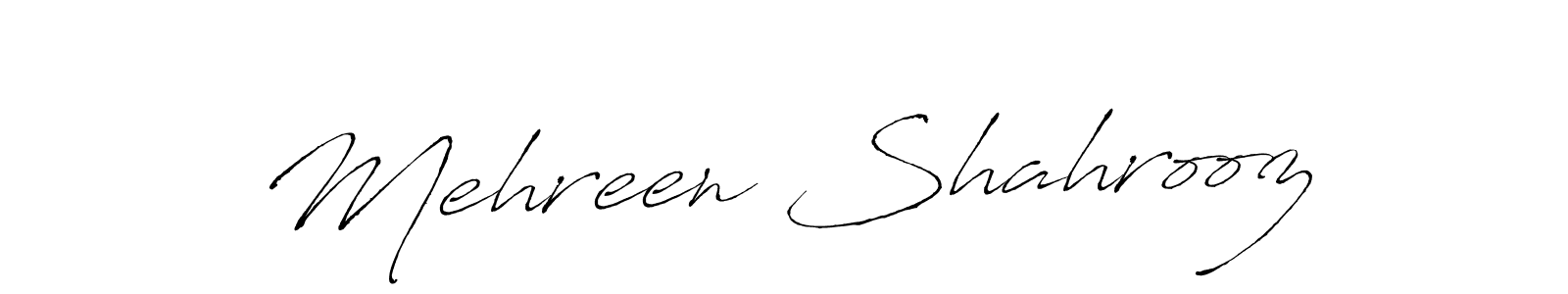 Create a beautiful signature design for name Mehreen Shahrooz. With this signature (Antro_Vectra) fonts, you can make a handwritten signature for free. Mehreen Shahrooz signature style 6 images and pictures png