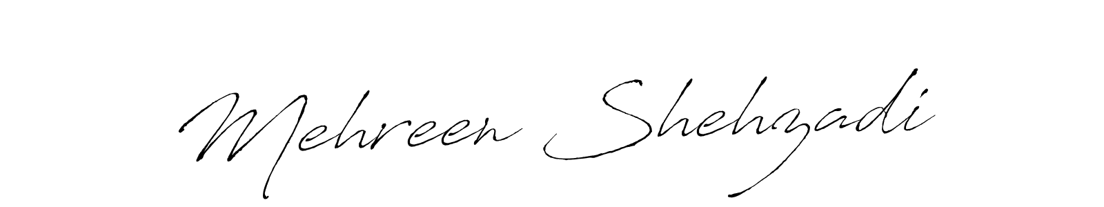Create a beautiful signature design for name Mehreen Shehzadi. With this signature (Antro_Vectra) fonts, you can make a handwritten signature for free. Mehreen Shehzadi signature style 6 images and pictures png