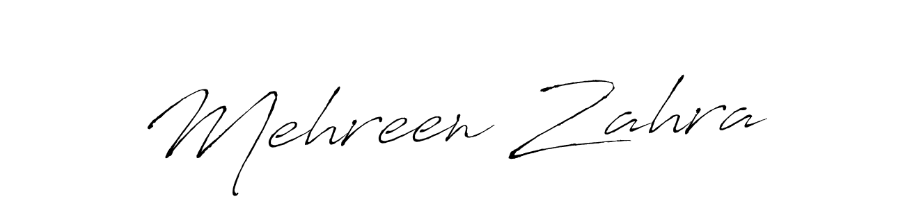 Design your own signature with our free online signature maker. With this signature software, you can create a handwritten (Antro_Vectra) signature for name Mehreen Zahra. Mehreen Zahra signature style 6 images and pictures png