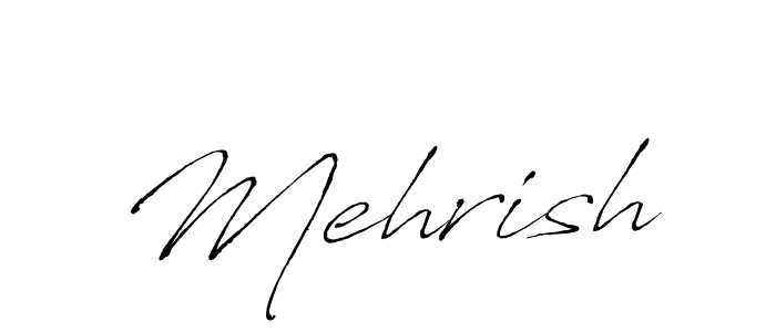 How to make Mehrish signature? Antro_Vectra is a professional autograph style. Create handwritten signature for Mehrish name. Mehrish signature style 6 images and pictures png