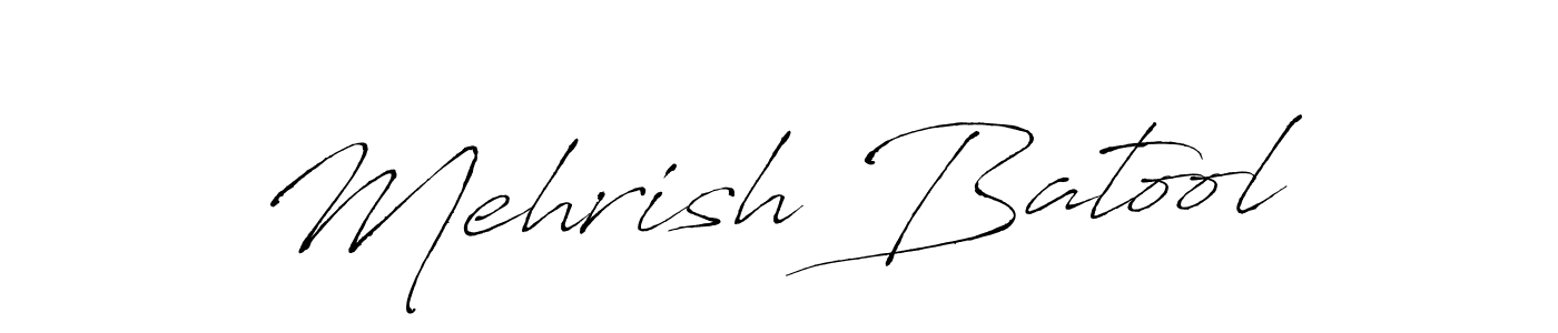 Use a signature maker to create a handwritten signature online. With this signature software, you can design (Antro_Vectra) your own signature for name Mehrish Batool. Mehrish Batool signature style 6 images and pictures png