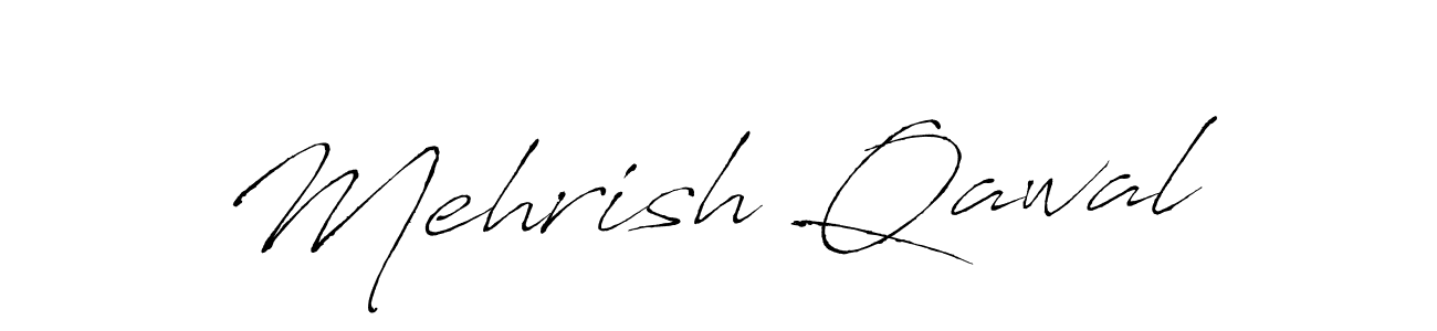 The best way (Antro_Vectra) to make a short signature is to pick only two or three words in your name. The name Mehrish Qawal include a total of six letters. For converting this name. Mehrish Qawal signature style 6 images and pictures png