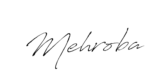 Antro_Vectra is a professional signature style that is perfect for those who want to add a touch of class to their signature. It is also a great choice for those who want to make their signature more unique. Get Mehroba name to fancy signature for free. Mehroba signature style 6 images and pictures png