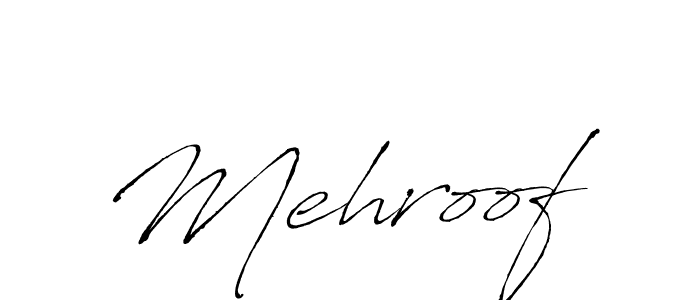 Antro_Vectra is a professional signature style that is perfect for those who want to add a touch of class to their signature. It is also a great choice for those who want to make their signature more unique. Get Mehroof name to fancy signature for free. Mehroof signature style 6 images and pictures png