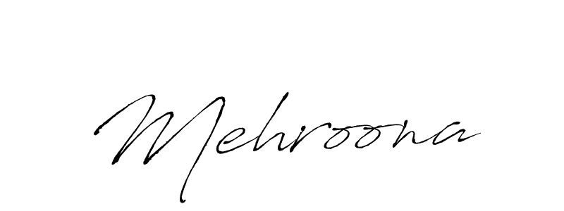 How to make Mehroona name signature. Use Antro_Vectra style for creating short signs online. This is the latest handwritten sign. Mehroona signature style 6 images and pictures png