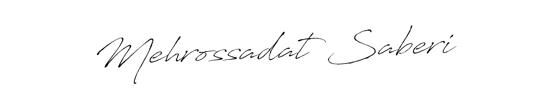 Also we have Mehrossadat Saberi name is the best signature style. Create professional handwritten signature collection using Antro_Vectra autograph style. Mehrossadat Saberi signature style 6 images and pictures png