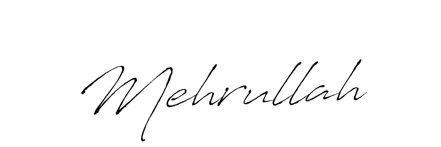 Design your own signature with our free online signature maker. With this signature software, you can create a handwritten (Antro_Vectra) signature for name Mehrullah. Mehrullah signature style 6 images and pictures png