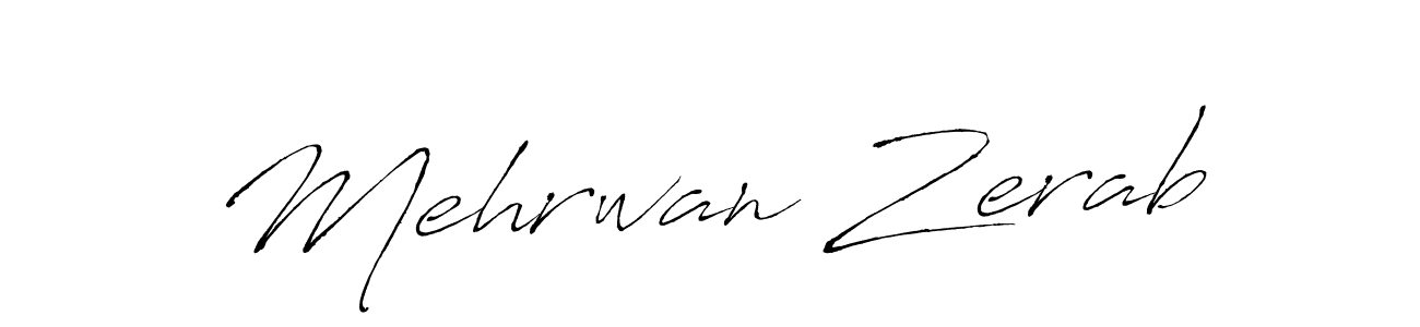 Create a beautiful signature design for name Mehrwan Zerab. With this signature (Antro_Vectra) fonts, you can make a handwritten signature for free. Mehrwan Zerab signature style 6 images and pictures png