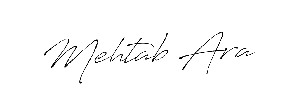 Make a beautiful signature design for name Mehtab Ara. Use this online signature maker to create a handwritten signature for free. Mehtab Ara signature style 6 images and pictures png