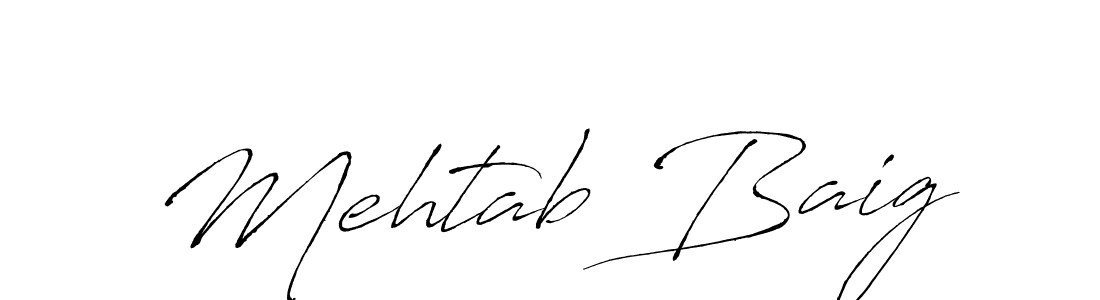 Also You can easily find your signature by using the search form. We will create Mehtab Baig name handwritten signature images for you free of cost using Antro_Vectra sign style. Mehtab Baig signature style 6 images and pictures png