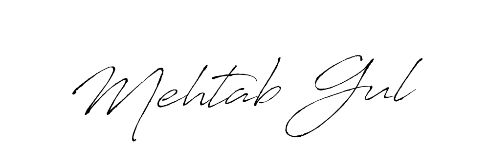 Use a signature maker to create a handwritten signature online. With this signature software, you can design (Antro_Vectra) your own signature for name Mehtab Gul. Mehtab Gul signature style 6 images and pictures png