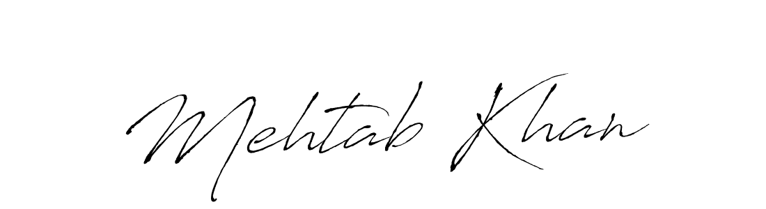 Create a beautiful signature design for name Mehtab Khan. With this signature (Antro_Vectra) fonts, you can make a handwritten signature for free. Mehtab Khan signature style 6 images and pictures png