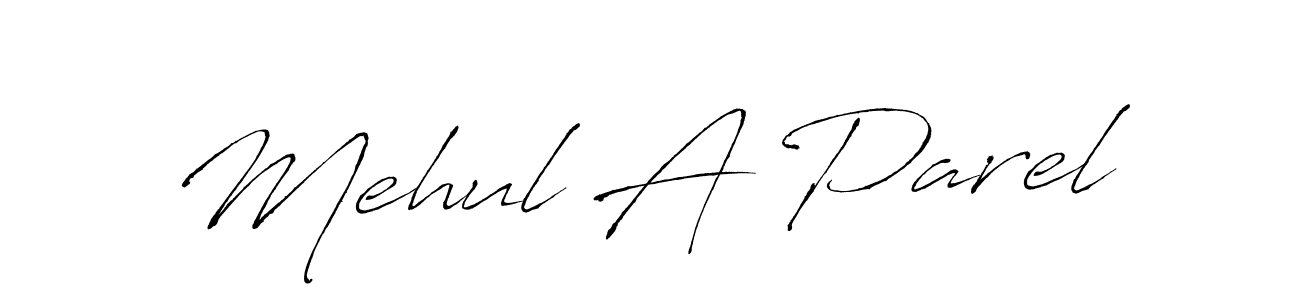 It looks lik you need a new signature style for name Mehul A Parel. Design unique handwritten (Antro_Vectra) signature with our free signature maker in just a few clicks. Mehul A Parel signature style 6 images and pictures png