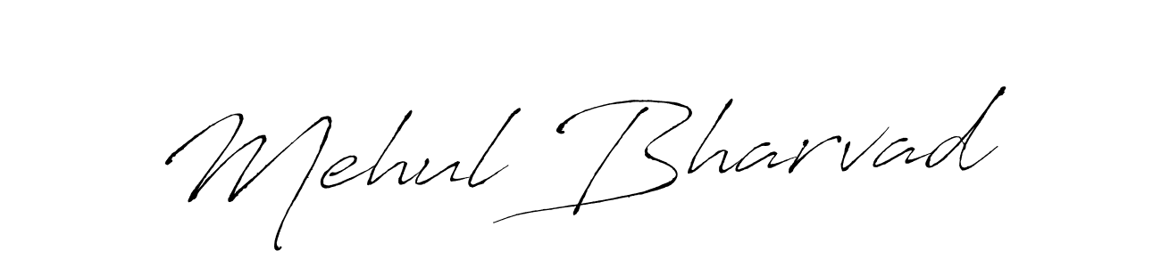 Create a beautiful signature design for name Mehul Bharvad. With this signature (Antro_Vectra) fonts, you can make a handwritten signature for free. Mehul Bharvad signature style 6 images and pictures png