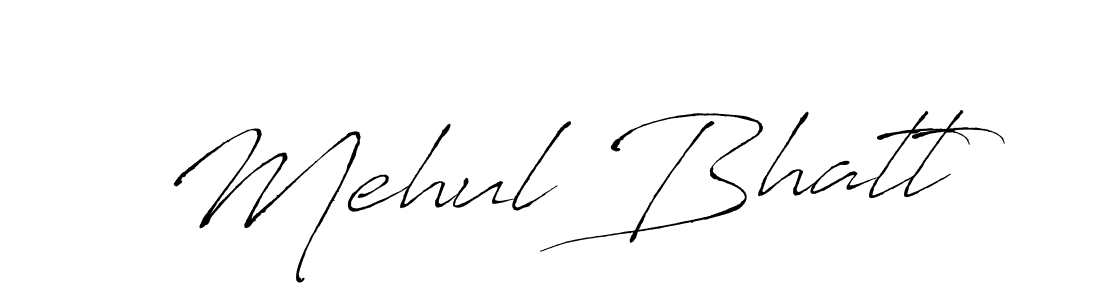 Design your own signature with our free online signature maker. With this signature software, you can create a handwritten (Antro_Vectra) signature for name Mehul Bhatt. Mehul Bhatt signature style 6 images and pictures png