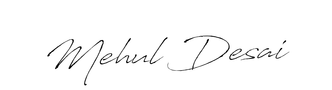 How to make Mehul Desai signature? Antro_Vectra is a professional autograph style. Create handwritten signature for Mehul Desai name. Mehul Desai signature style 6 images and pictures png