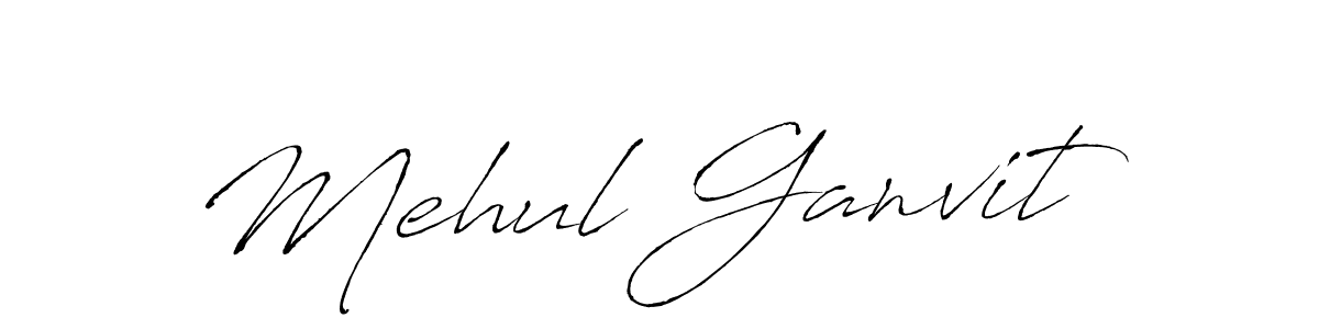 The best way (Antro_Vectra) to make a short signature is to pick only two or three words in your name. The name Mehul Ganvit include a total of six letters. For converting this name. Mehul Ganvit signature style 6 images and pictures png