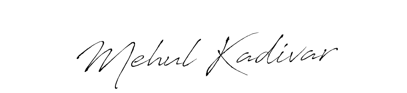Make a beautiful signature design for name Mehul Kadivar. Use this online signature maker to create a handwritten signature for free. Mehul Kadivar signature style 6 images and pictures png