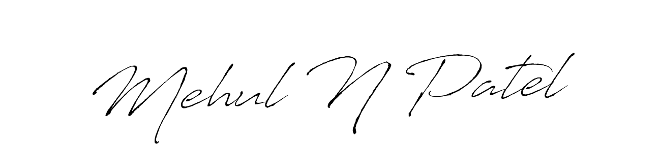 Design your own signature with our free online signature maker. With this signature software, you can create a handwritten (Antro_Vectra) signature for name Mehul N Patel. Mehul N Patel signature style 6 images and pictures png
